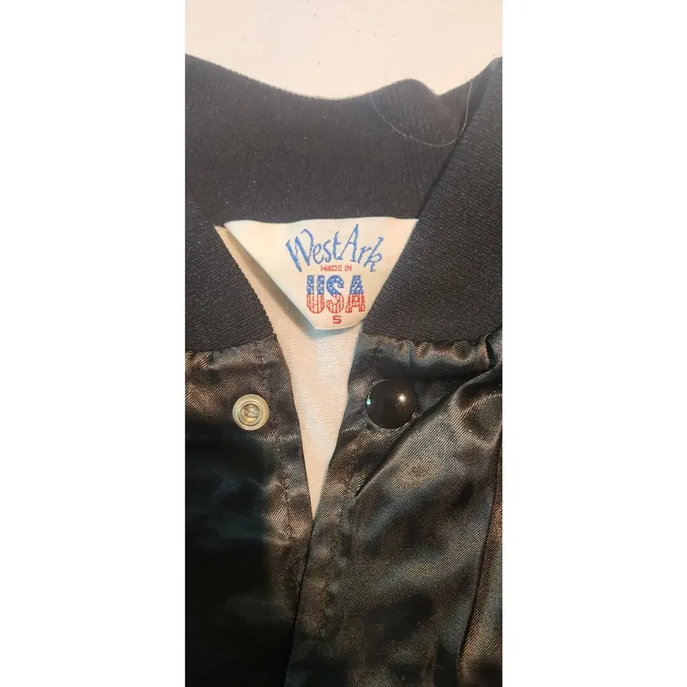 Vintage 80's Encore Dance Studios satin jacket Small